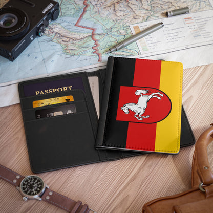 Flag of Lower Saxony Germany - Passport Holder-3.9" x 5.8"-The Sticker Space