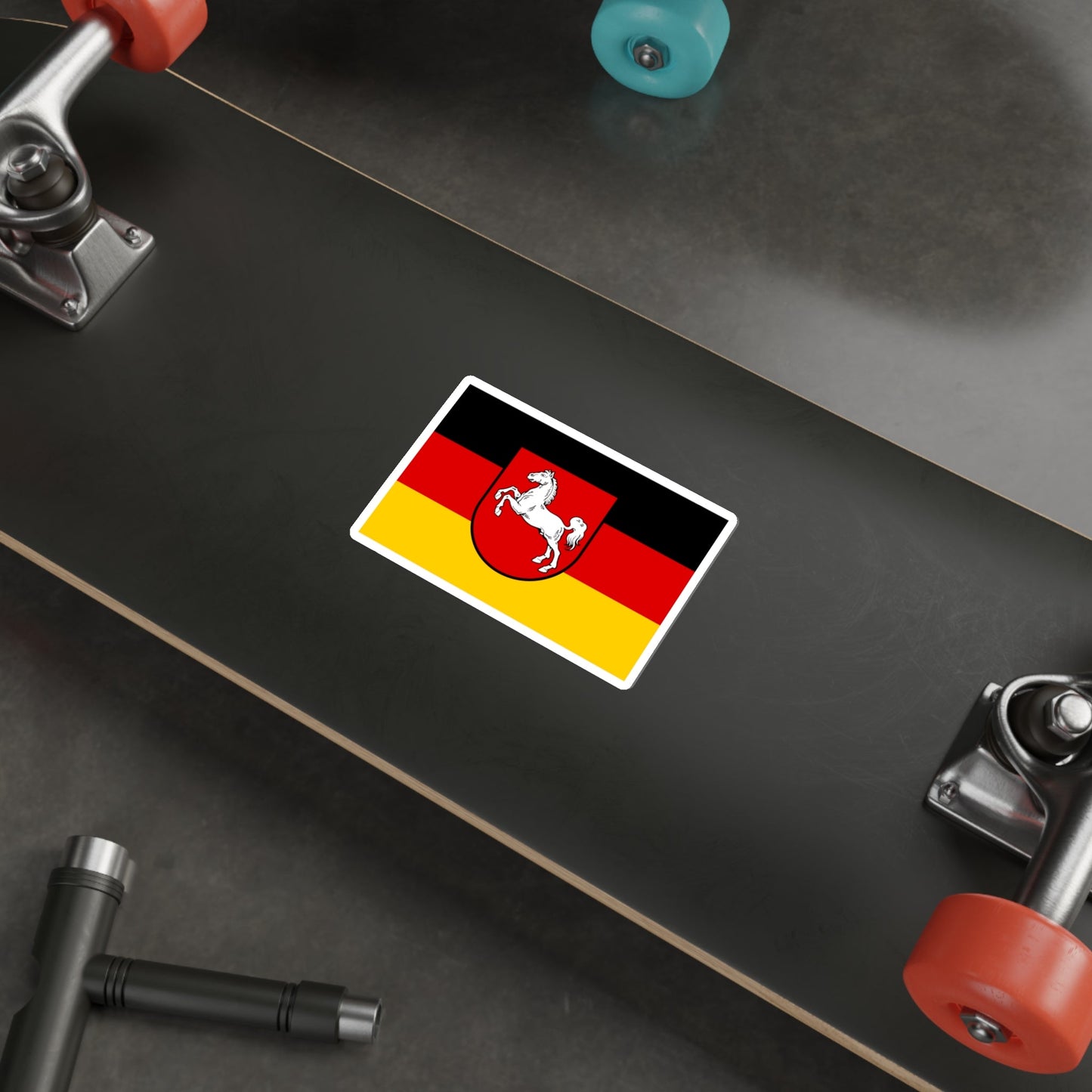 Flag of Lower Saxony Germany STICKER Vinyl Die-Cut Decal-The Sticker Space