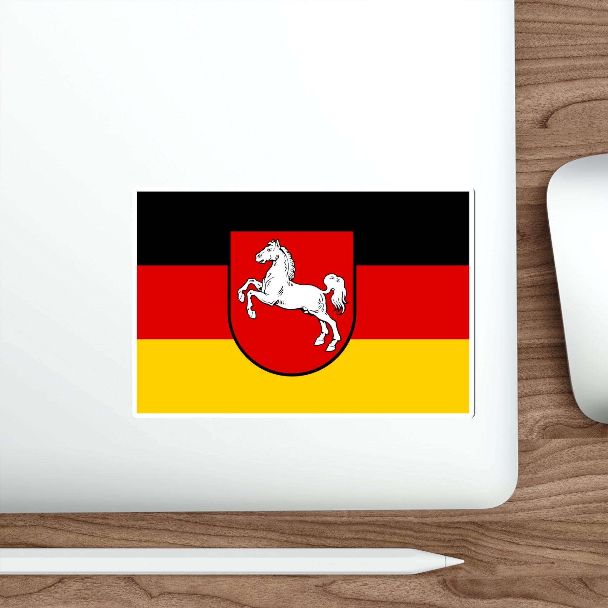 Flag of Lower Saxony Germany STICKER Vinyl Die-Cut Decal-The Sticker Space