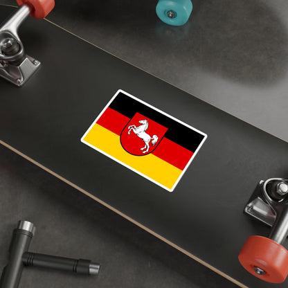 Flag of Lower Saxony Germany STICKER Vinyl Die-Cut Decal-The Sticker Space