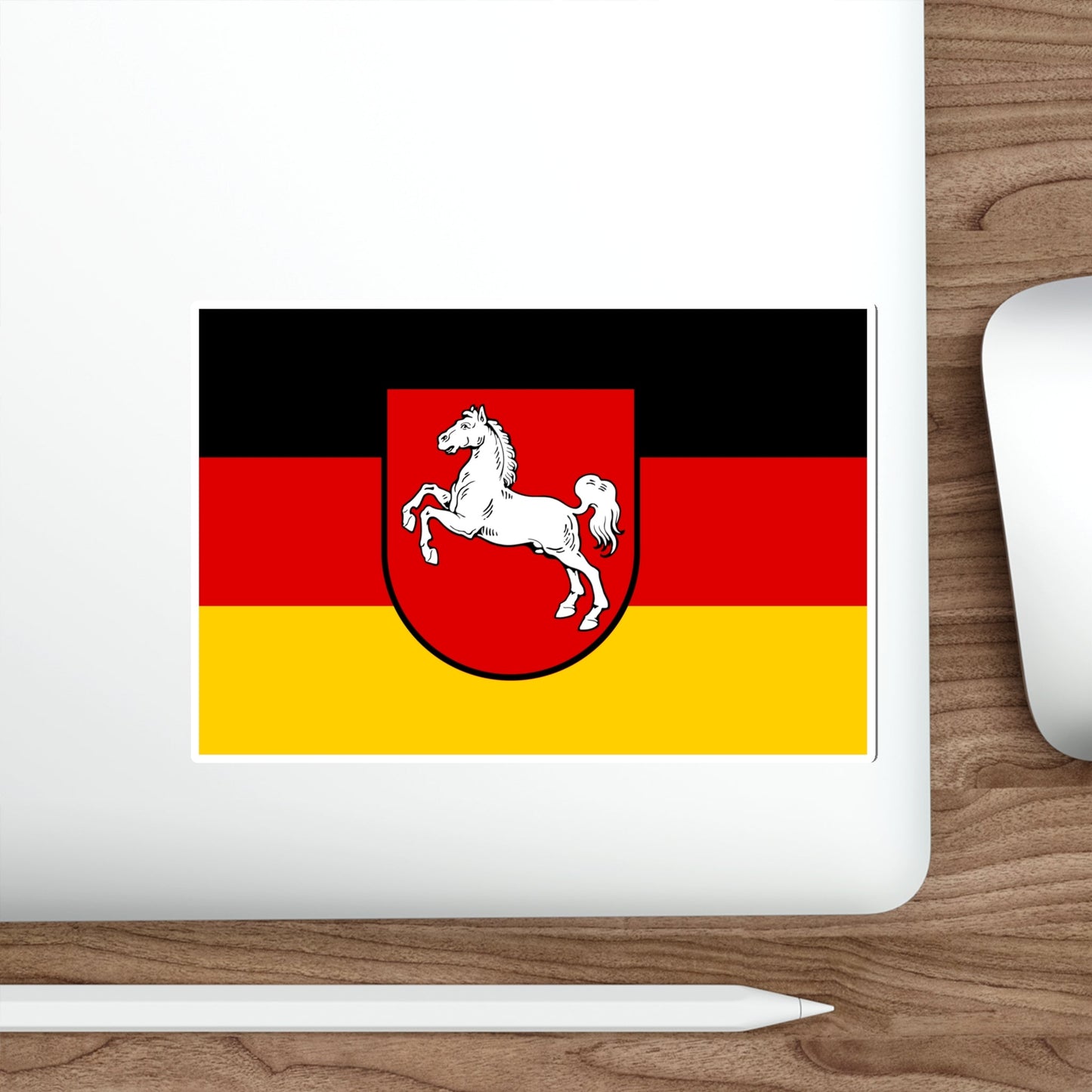 Flag of Lower Saxony Germany STICKER Vinyl Die-Cut Decal-The Sticker Space