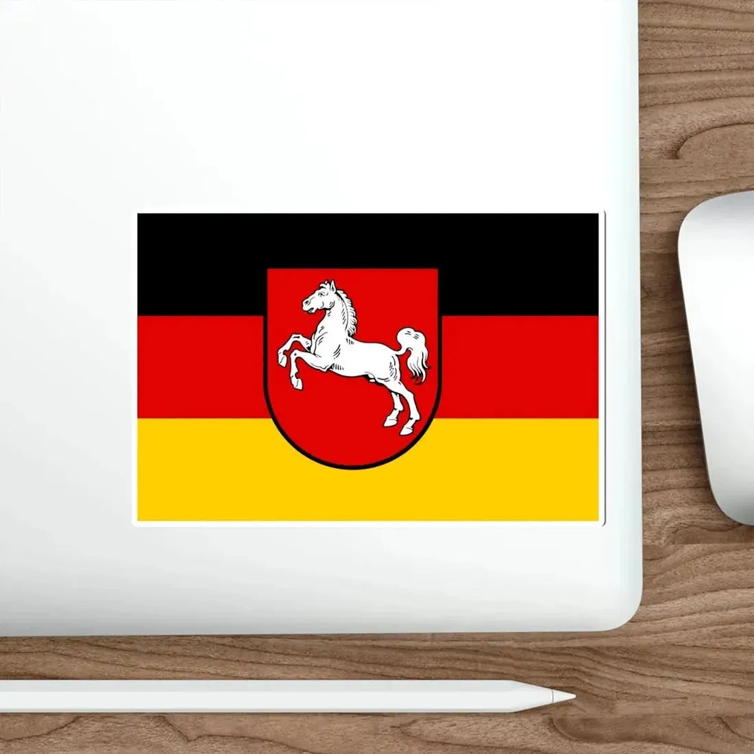 Flag of Lower Saxony Germany STICKER Vinyl Die-Cut Decal - The Sticker Space