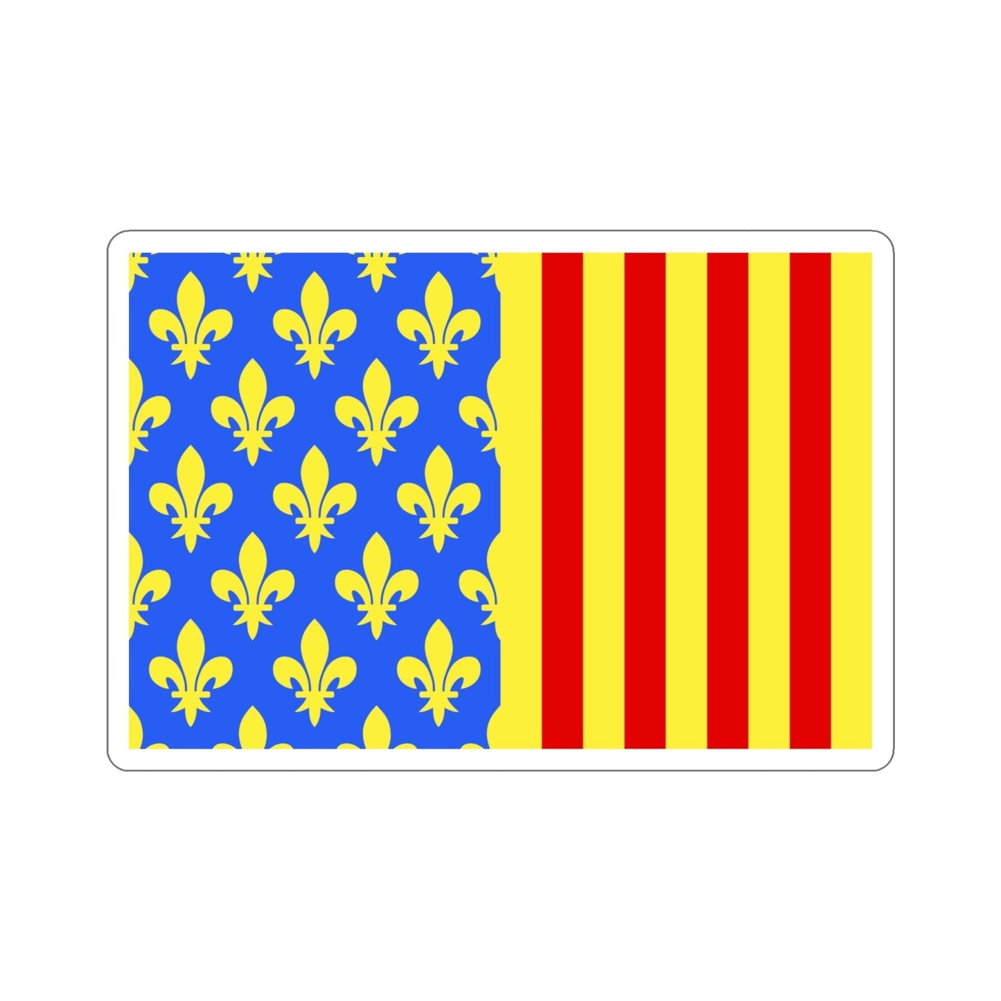 Flag of Lozère France 2 STICKER Vinyl Die-Cut Decal-4 Inch-The Sticker Space