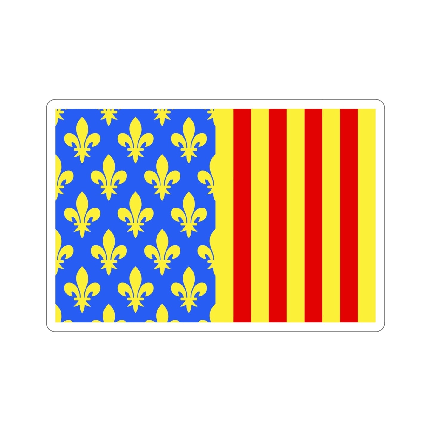 Flag of Lozère France 2 STICKER Vinyl Die-Cut Decal-5 Inch-The Sticker Space