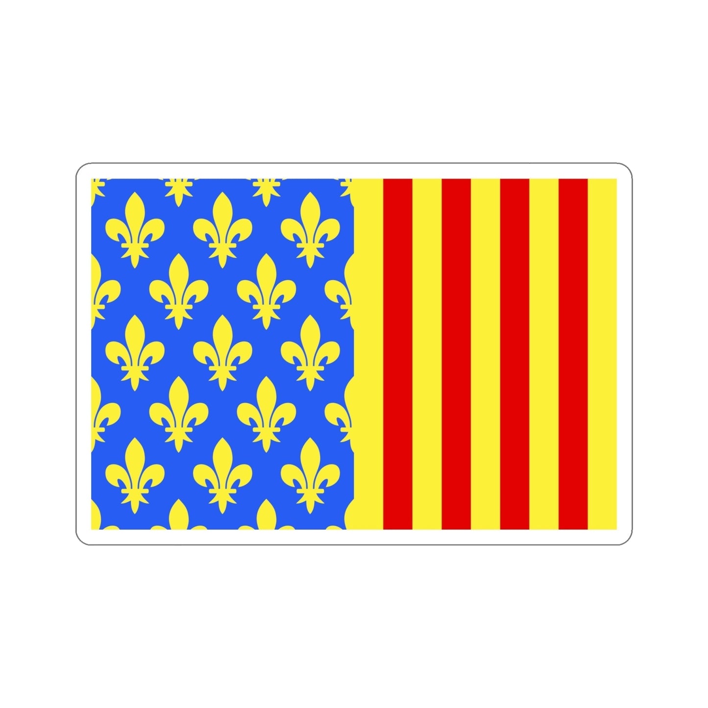 Flag of Lozère France 2 STICKER Vinyl Die-Cut Decal-6 Inch-The Sticker Space