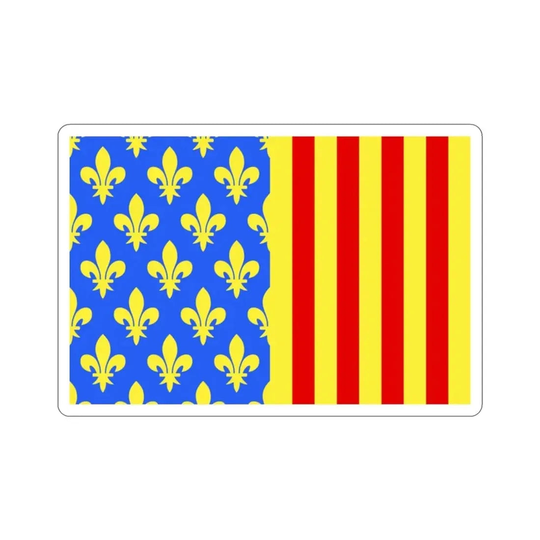 Flag of Lozère France 2 STICKER Vinyl Die-Cut Decal 2 Inch - The Sticker Space