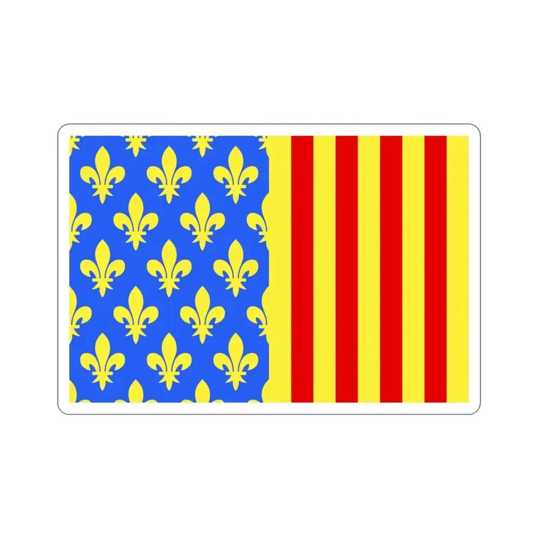 Flag of Lozère France 2 STICKER Vinyl Die-Cut Decal 3 Inch - The Sticker Space