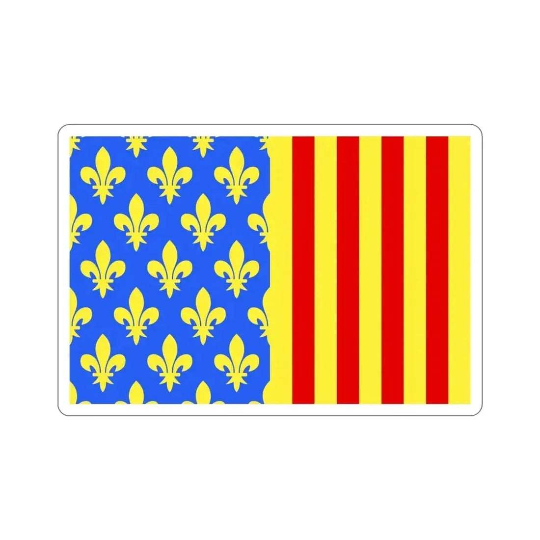 Flag of Lozère France 2 STICKER Vinyl Die-Cut Decal 4 Inch - The Sticker Space