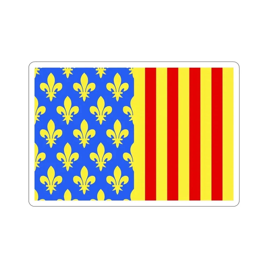 Flag of Lozère France 2 STICKER Vinyl Die-Cut Decal 4 Inch - The Sticker Space