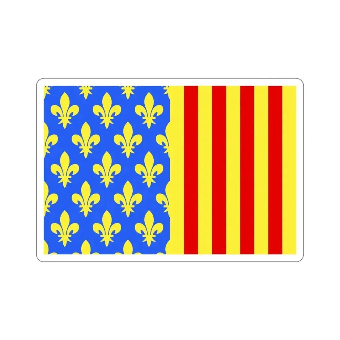 Flag of Lozère France 2 STICKER Vinyl Die-Cut Decal 5 Inch - The Sticker Space