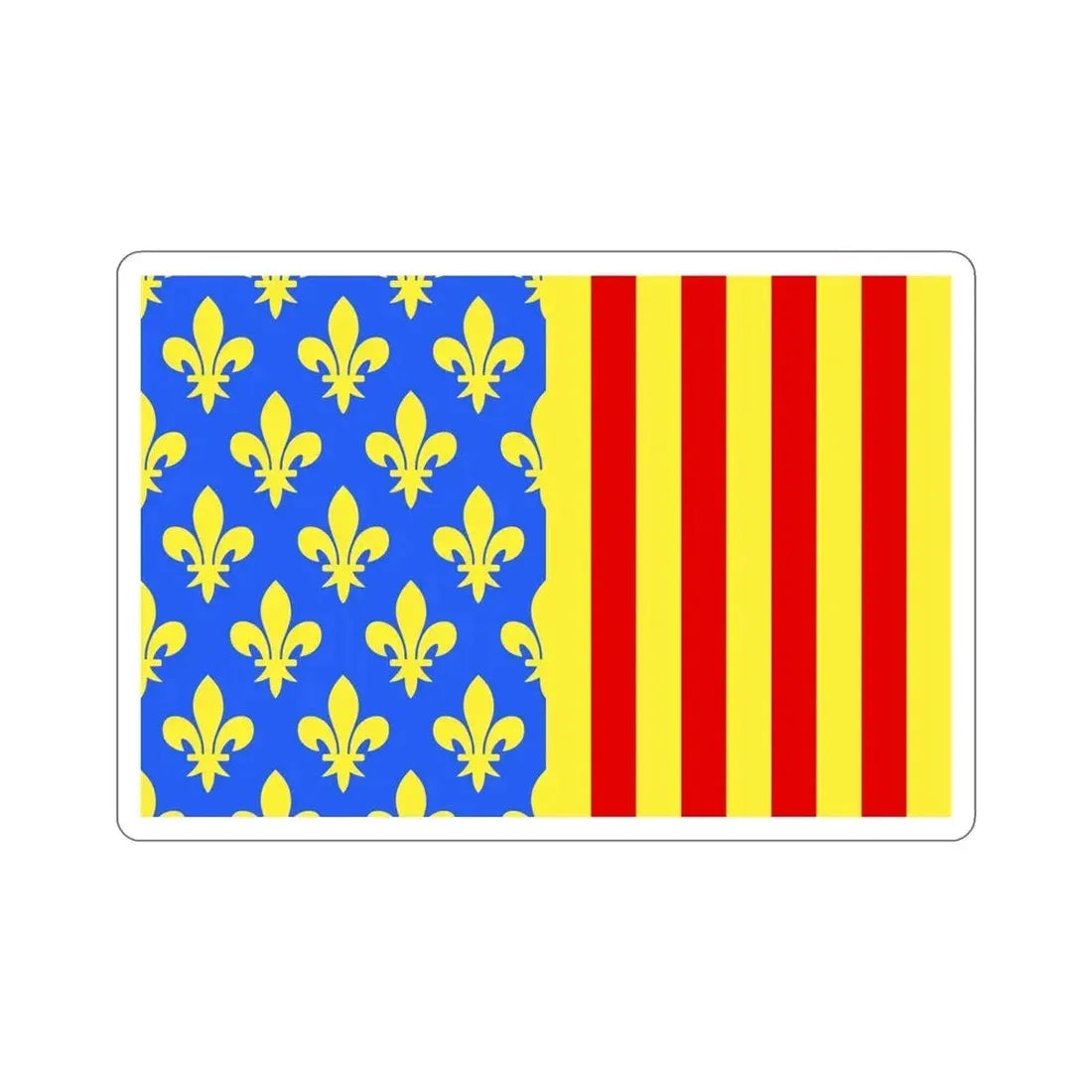 Flag of Lozère France 2 STICKER Vinyl Die-Cut Decal 5 Inch - The Sticker Space