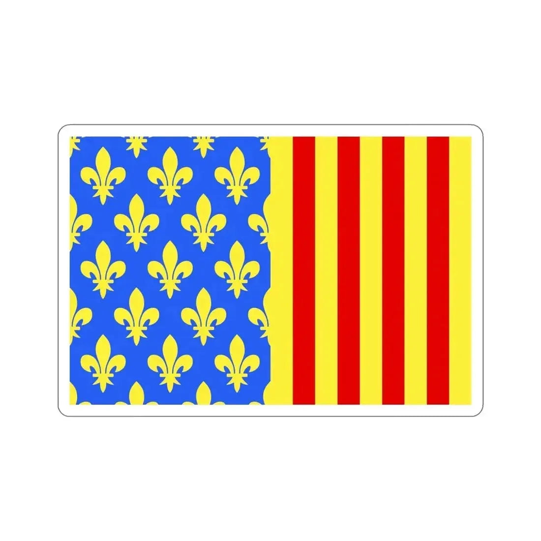 Flag of Lozère France 2 STICKER Vinyl Die-Cut Decal 6 Inch - The Sticker Space