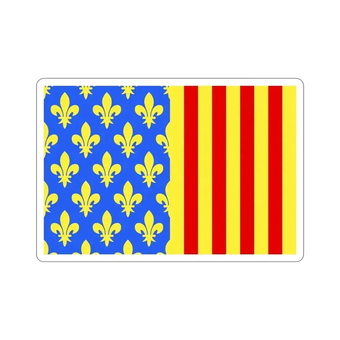 Flag of Lozère France 2 STICKER Vinyl Die-Cut Decal - The Sticker Space