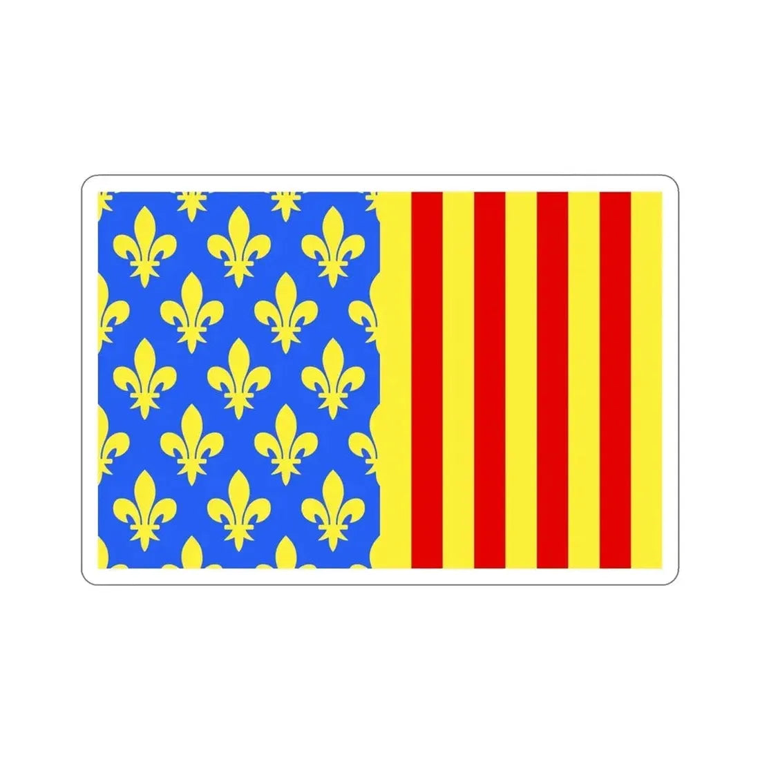 Flag of Lozère France 2 STICKER Vinyl Die-Cut Decal - The Sticker Space