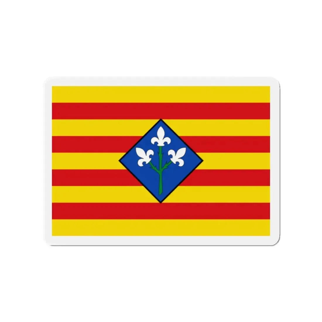 Flag of Lérida Spain - Refrigerator Magnet 2 Inch - The Sticker Space