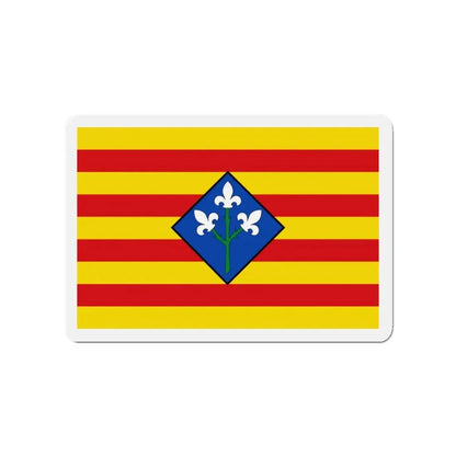 Flag of Lérida Spain - Refrigerator Magnet 3 Inch - The Sticker Space