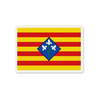 Flag of Lérida Spain - Refrigerator Magnet 4 Inch - The Sticker Space