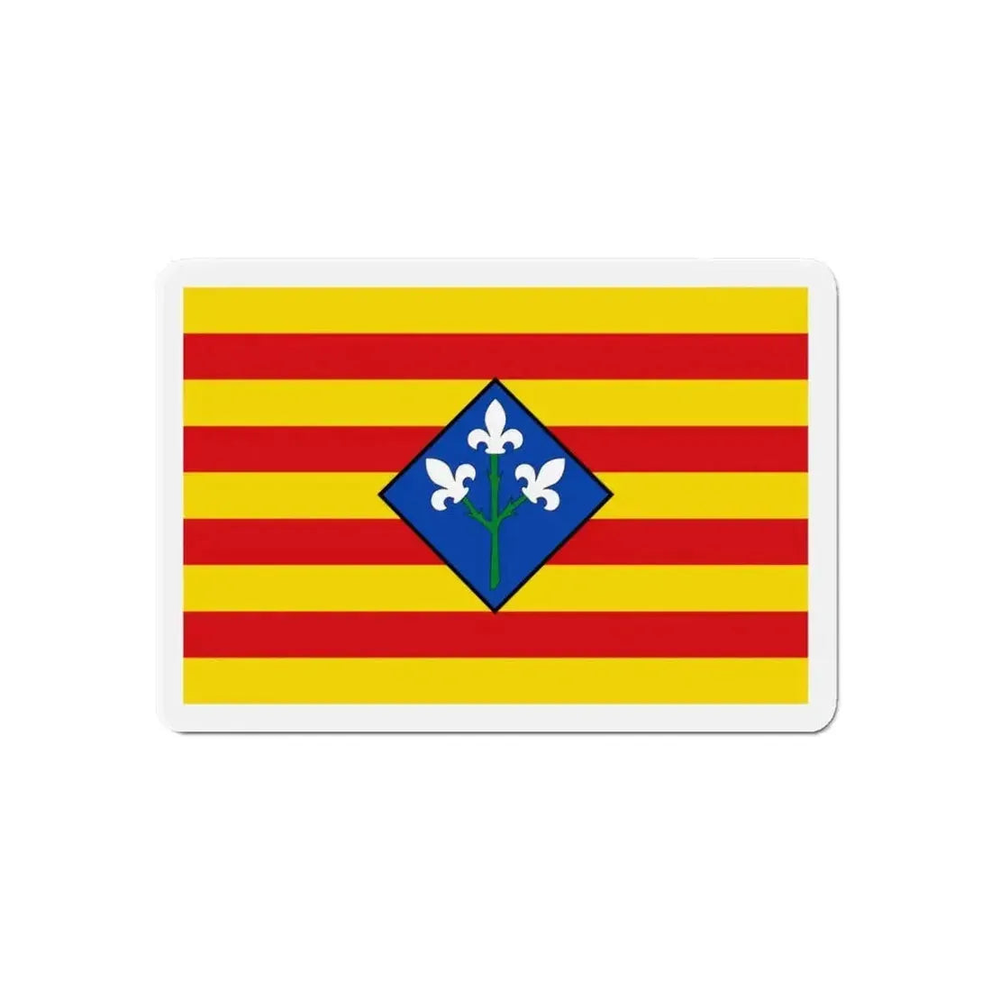 Flag of Lérida Spain - Refrigerator Magnet - The Sticker Space