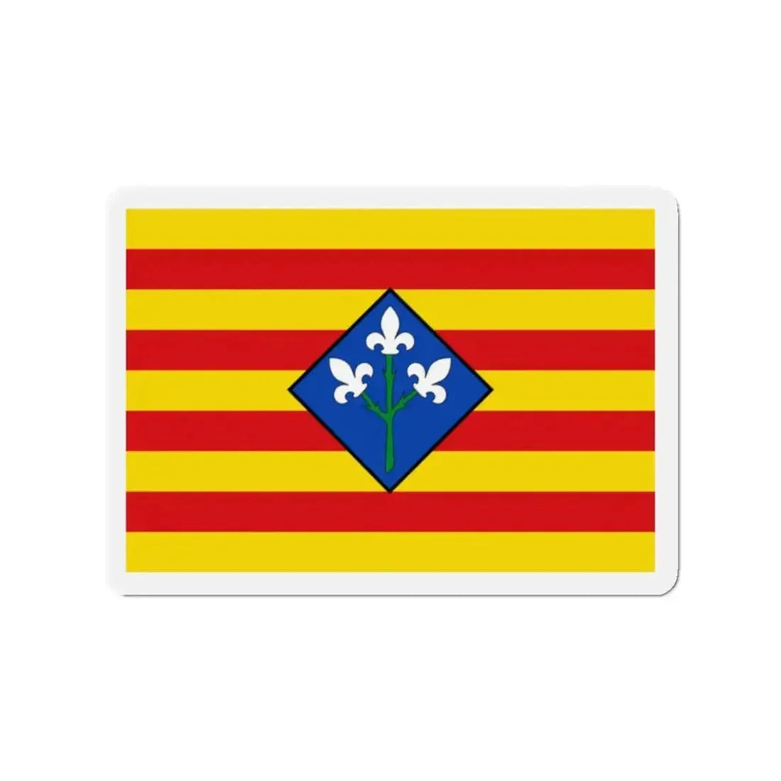Flag of Lérida Spain - Refrigerator Magnet - The Sticker Space
