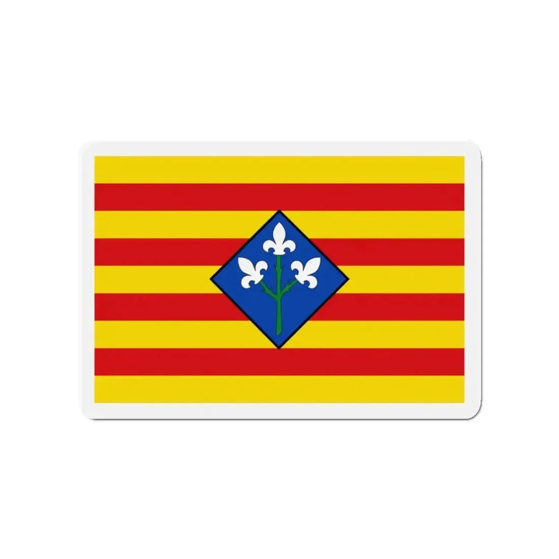 Flag of Lérida Spain - Refrigerator Magnet - The Sticker Space