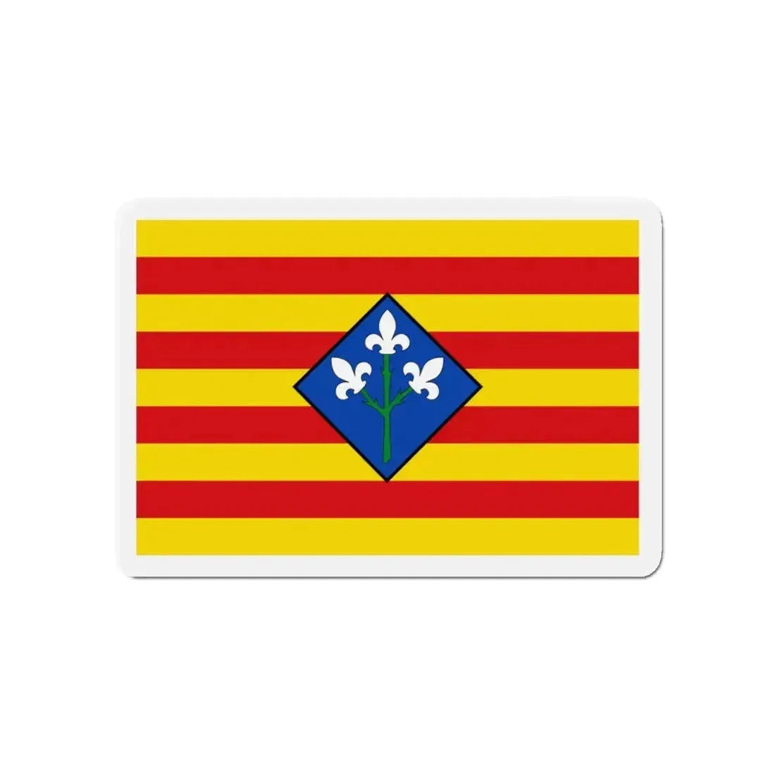 Flag of Lérida Spain - Refrigerator Magnet - The Sticker Space