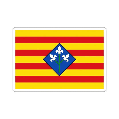 Flag of Lérida Spain STICKER Vinyl Die-Cut Decal 5 Inch - The Sticker Space
