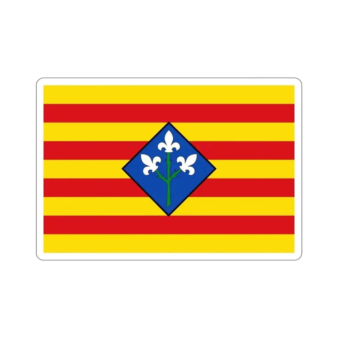 Flag of Lérida Spain STICKER Vinyl Die-Cut Decal - The Sticker Space