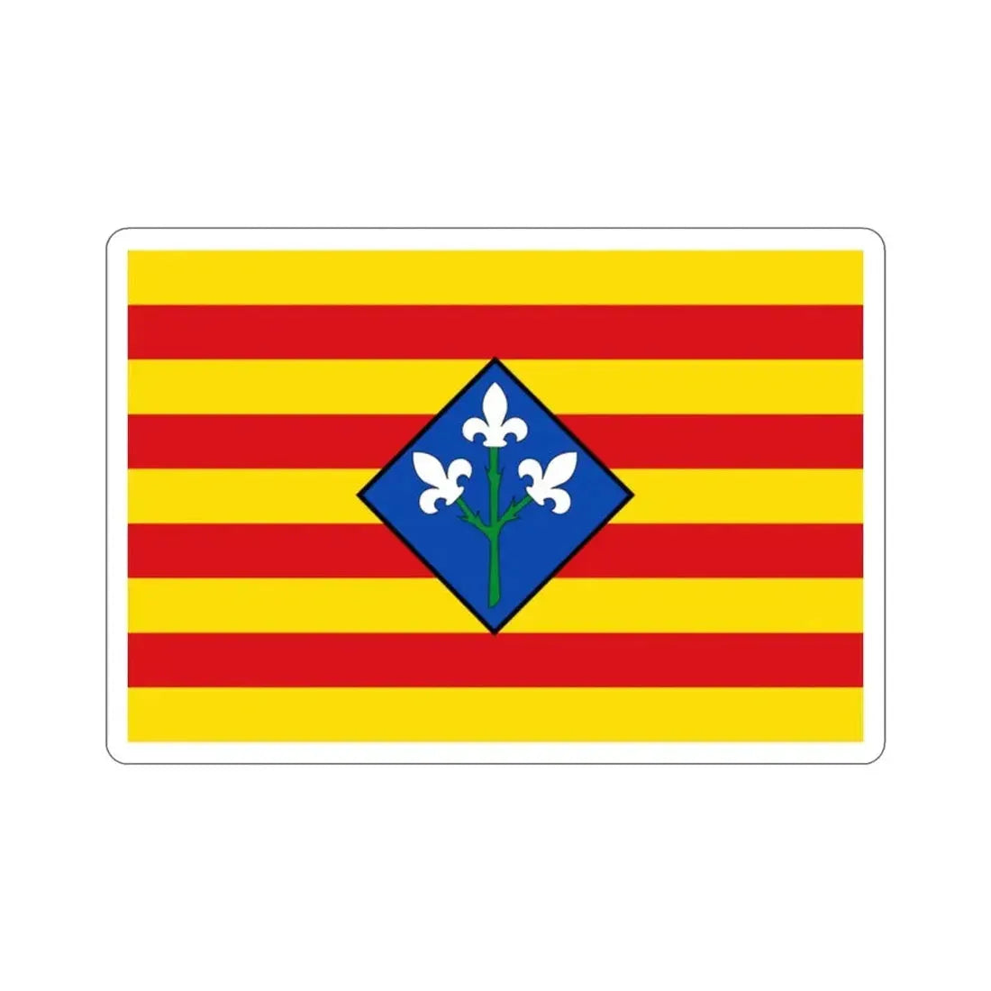 Flag of Lérida Spain STICKER Vinyl Die-Cut Decal - The Sticker Space