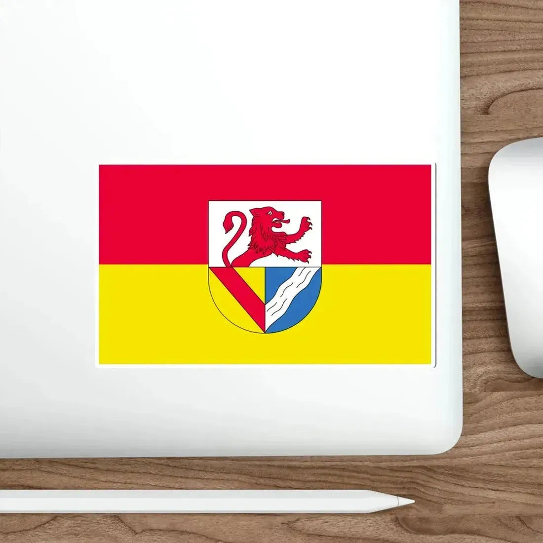 Flag of Lörrach Germany STICKER Vinyl Die-Cut Decal - The Sticker Space