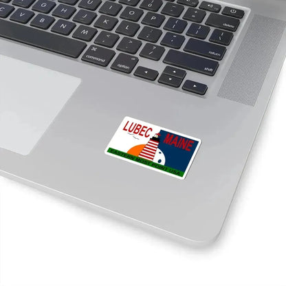 Flag of Lubec Maine (United States) STICKER Vinyl Kiss-Cut Decal - The Sticker Space