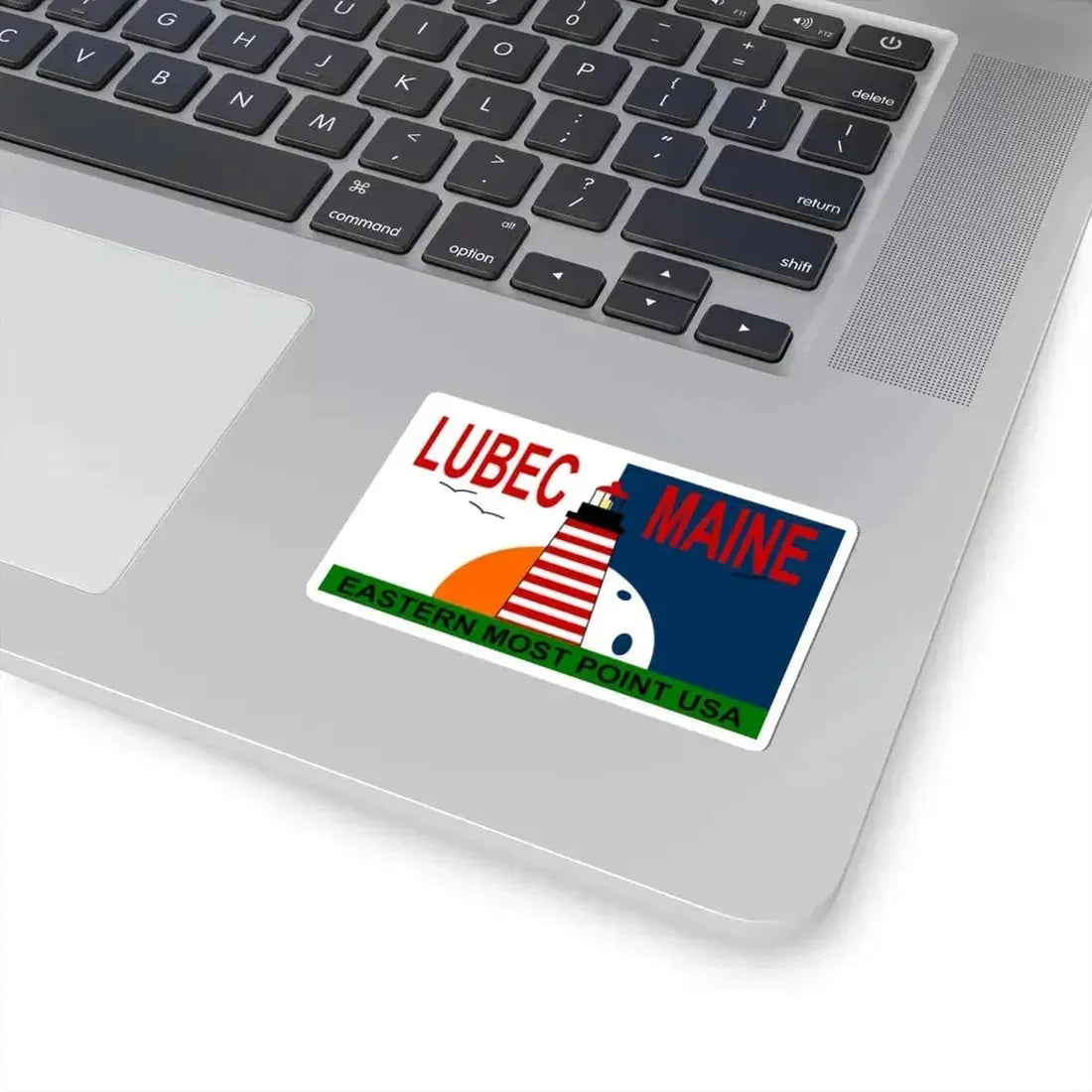 Flag of Lubec Maine (United States) STICKER Vinyl Kiss-Cut Decal - The Sticker Space