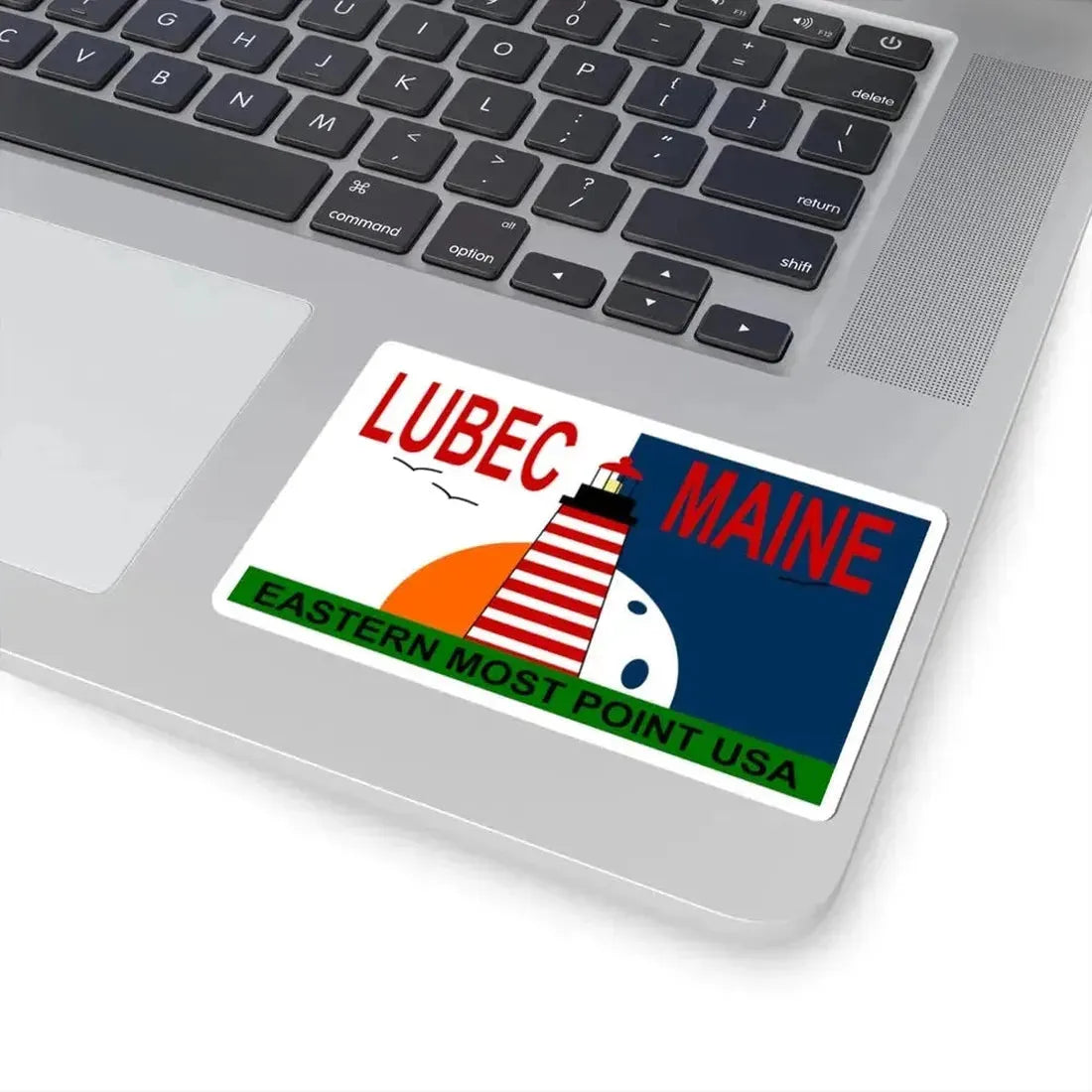 Flag of Lubec Maine (United States) STICKER Vinyl Kiss-Cut Decal - The Sticker Space