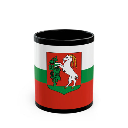 Flag of Lublin Poland - Black Coffee Mug-11oz-The Sticker Space