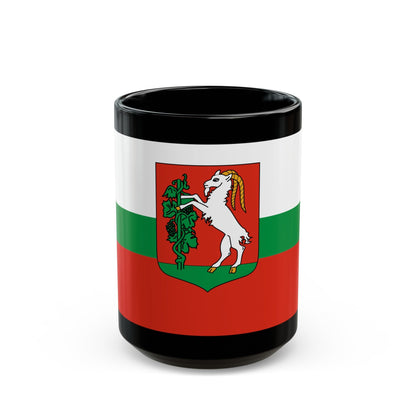 Flag of Lublin Poland - Black Coffee Mug-15oz-The Sticker Space