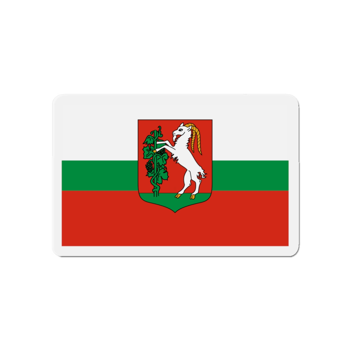 Flag of Lublin Poland - Die-Cut Magnet-4" x 4"-The Sticker Space