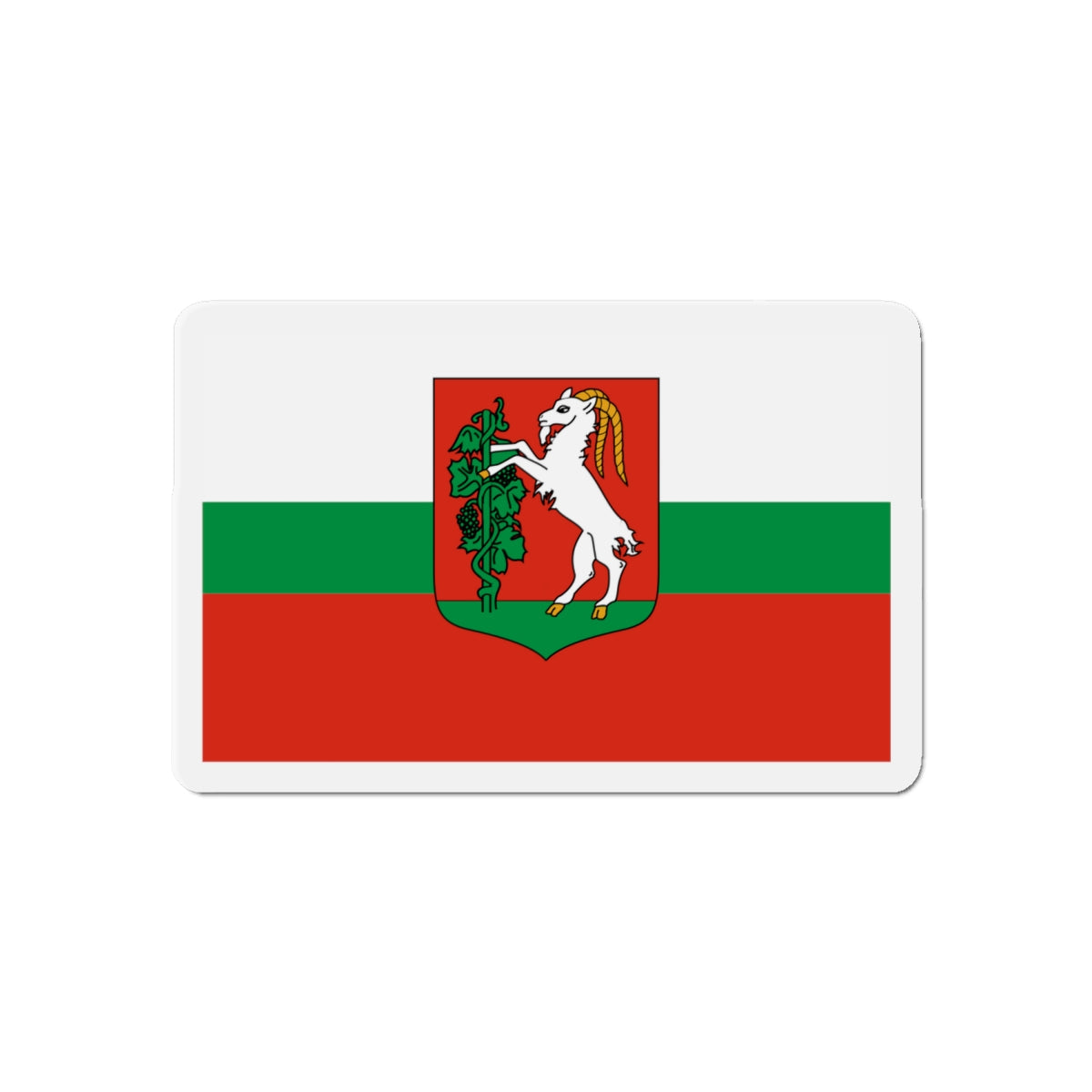 Flag of Lublin Poland - Die-Cut Magnet-6 × 6"-The Sticker Space