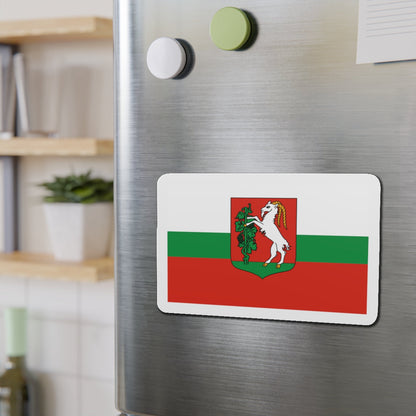 Flag of Lublin Poland - Die-Cut Magnet-The Sticker Space