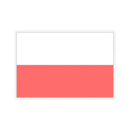 Flag of Lucca Italy - STICKER Vinyl Kiss-Cut Decal 4 Inch Transparent - The Sticker Space