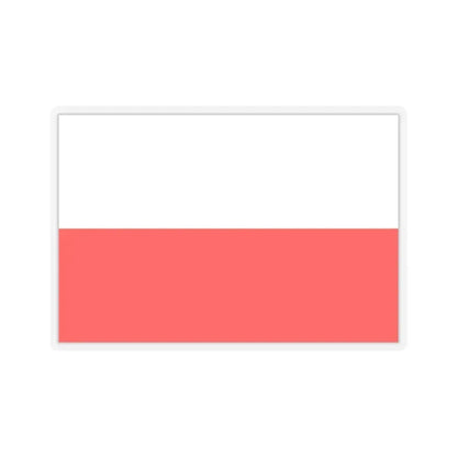 Flag of Lucca Italy - STICKER Vinyl Kiss-Cut Decal 6 Inch Transparent - The Sticker Space