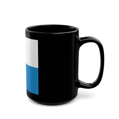 Flag of Lucerne Switzerland - Black Coffee Mug-The Sticker Space