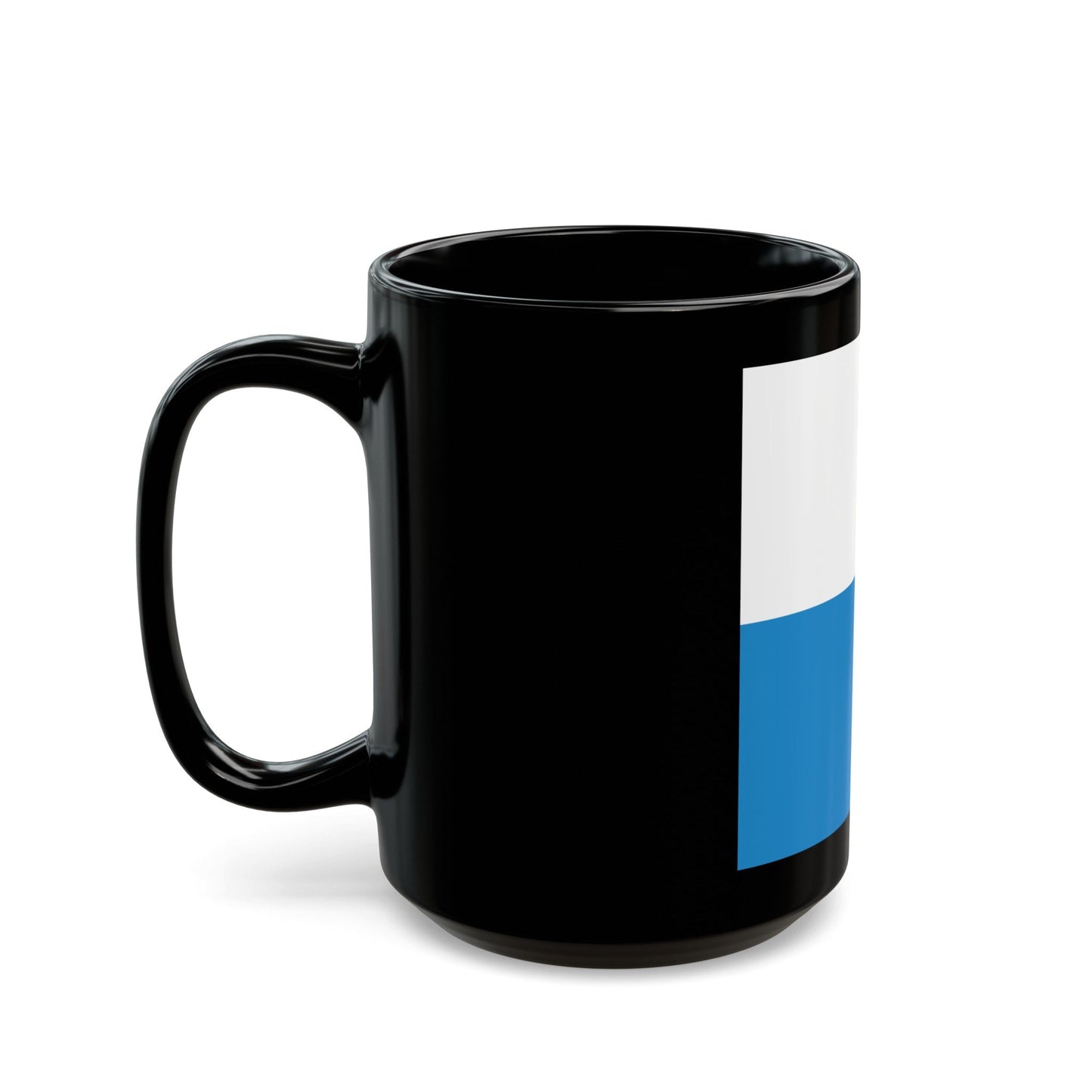 Flag of Lucerne Switzerland - Black Coffee Mug-The Sticker Space