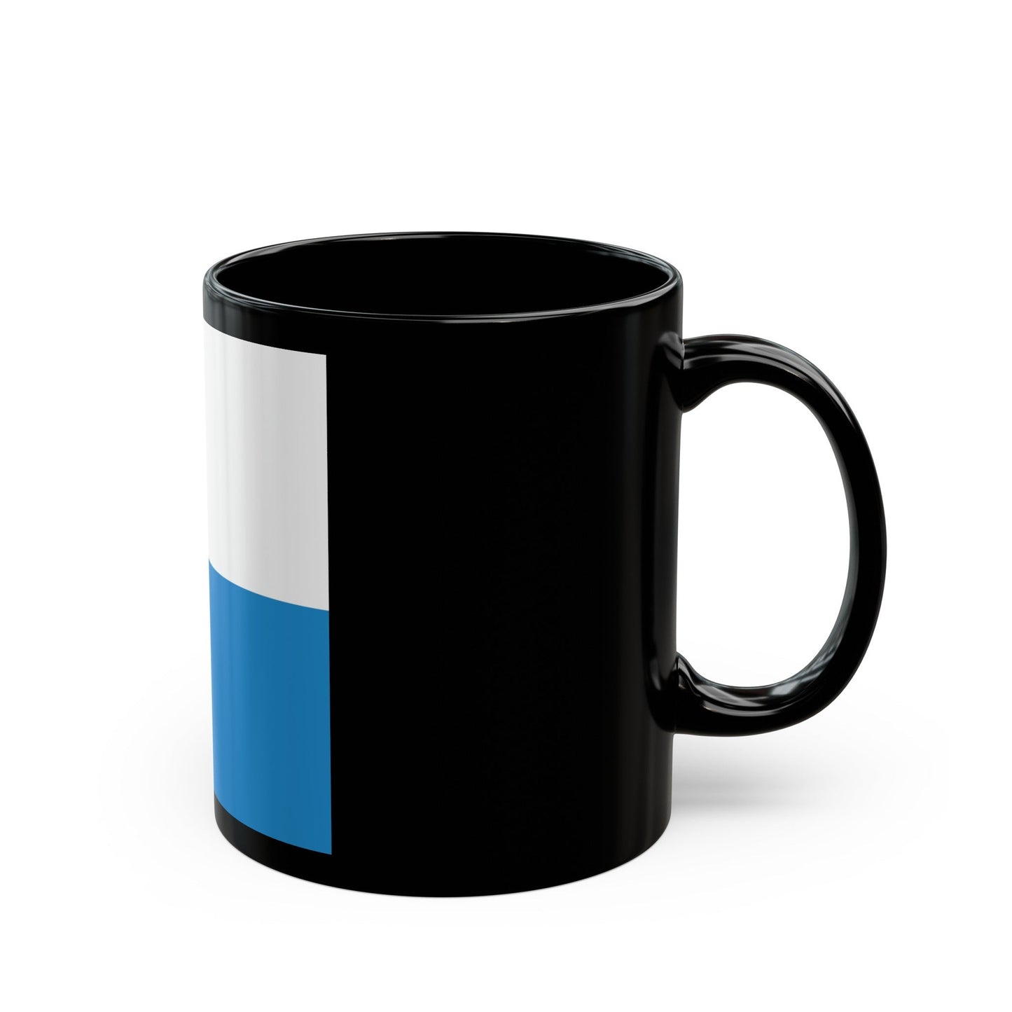 Flag of Lucerne Switzerland - Black Coffee Mug-The Sticker Space