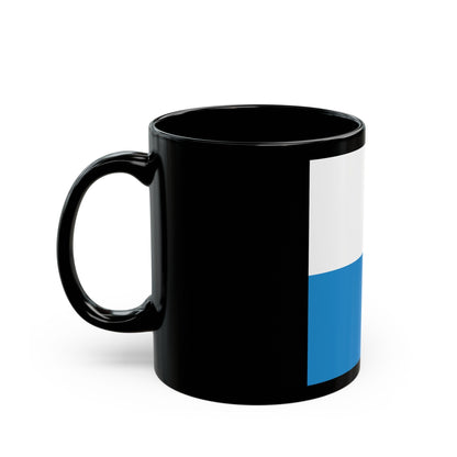 Flag of Lucerne Switzerland - Black Coffee Mug-The Sticker Space