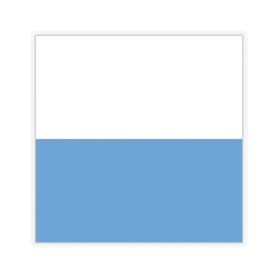 Flag of Lucerne Switzerland - STICKER Vinyl Kiss-Cut Decal 2 Inch Transparent - The Sticker Space