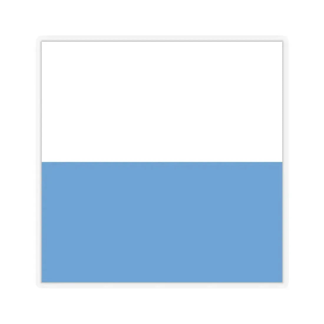 Flag of Lucerne Switzerland - STICKER Vinyl Kiss-Cut Decal 4 Inch Transparent - The Sticker Space