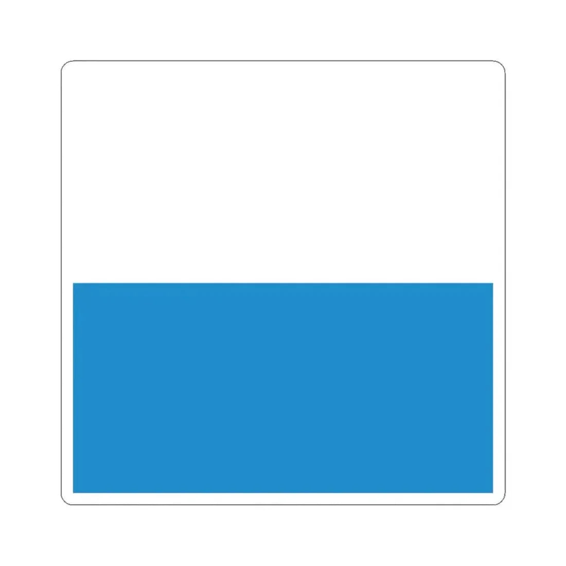 Flag of Lucerne Switzerland - STICKER Vinyl Kiss-Cut Decal 4 Inch White - The Sticker Space