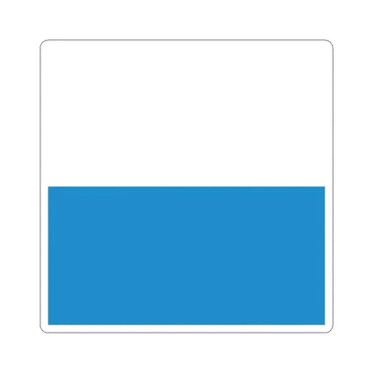 Flag of Lucerne Switzerland - STICKER Vinyl Kiss-Cut Decal 4 Inch White - The Sticker Space