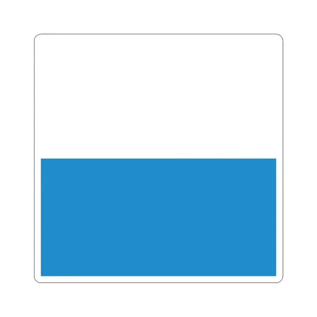 Flag of Lucerne Switzerland - STICKER Vinyl Kiss-Cut Decal 6 Inch White - The Sticker Space