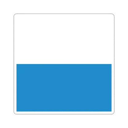 Flag of Lucerne Switzerland - STICKER Vinyl Kiss-Cut Decal 6 Inch White - The Sticker Space