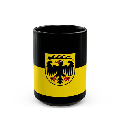 Flag of Ludwigsburg Germany - Black Coffee Mug-15oz-The Sticker Space